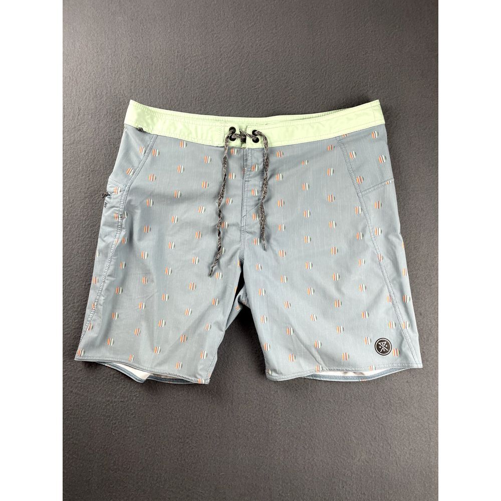 Roark Swim Trunks Men's 36 Board Shorts Savage‎ Series Beachwear Drawstring AOP